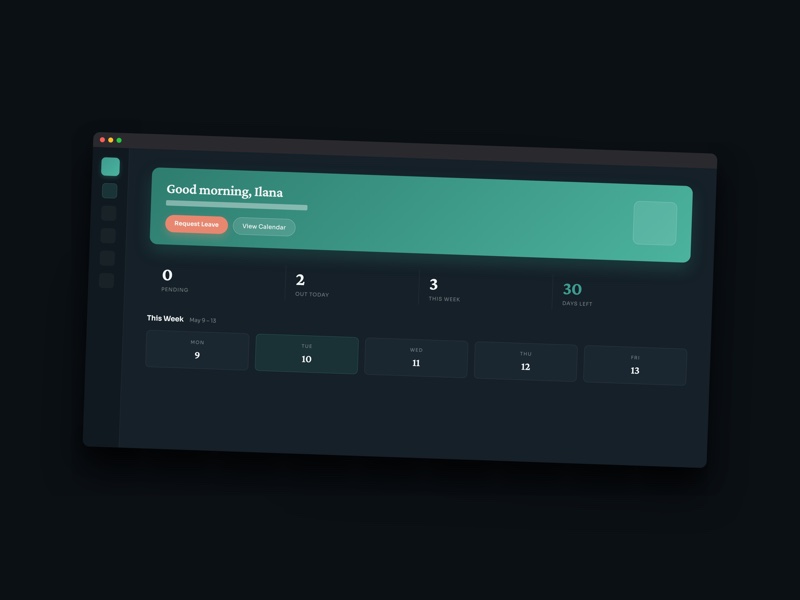 Who's OOO dashboard